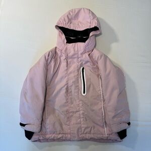 H&M‎ Kids Girls Winter Jacket Light Pink Size 5-6Y 116 Warm Hooded Reflective